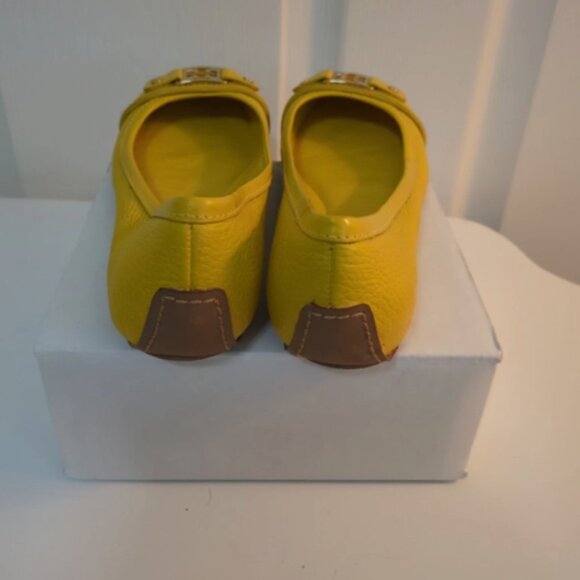 Tory Burch Women's Yellow Slip-On Leather Loafer, Size 8.5, EUC - Picture 5 of 6